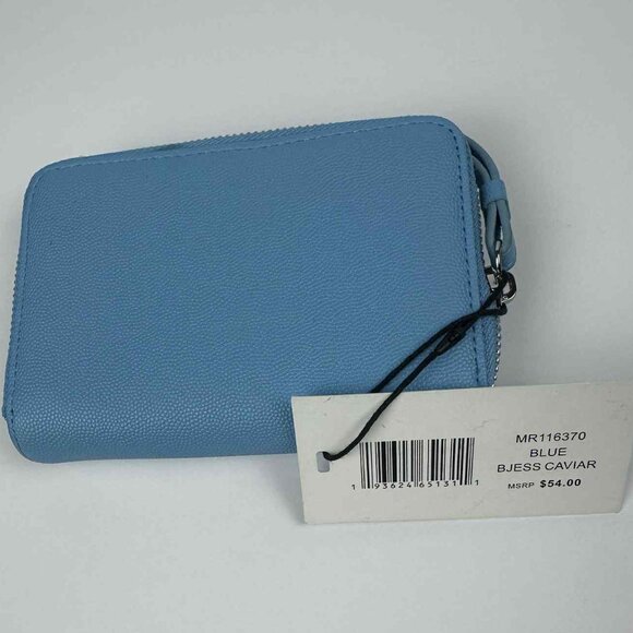 Steve Madden BJESS Caviar Wallet – Blue | NWT | Compact Zip-Around - Picture 6 of 8